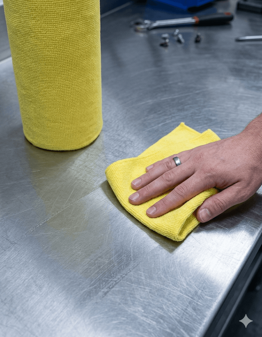 Microfibre roll in premium car wash
