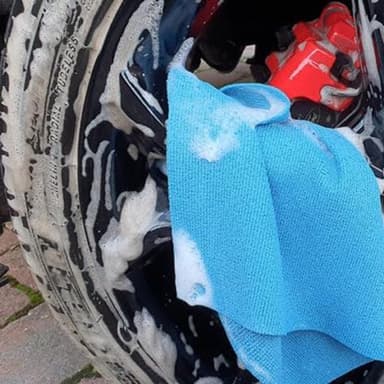 250GSM 37x37cm Microfibre Cloth Roll- Blue