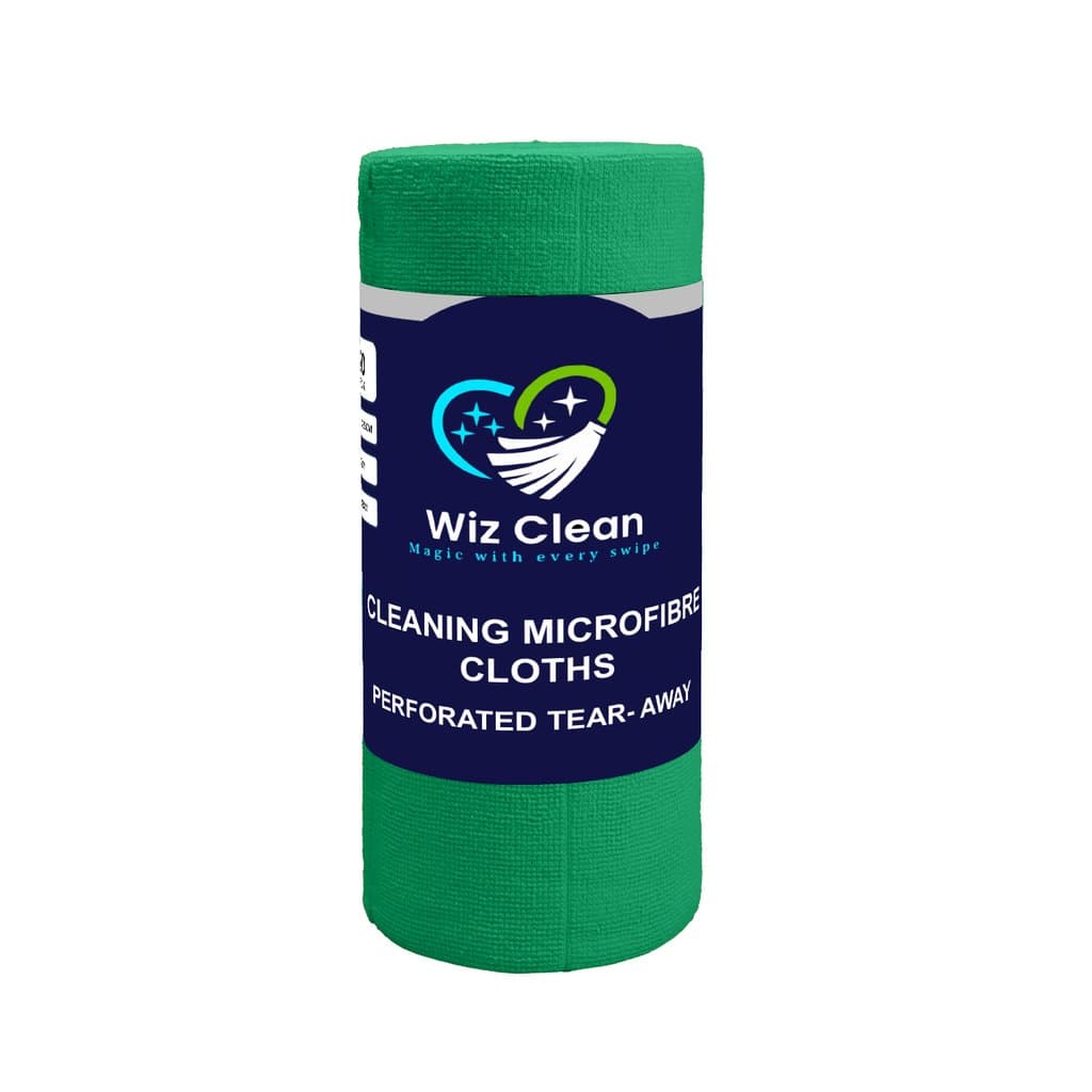 260GSM 37x37cm Microfibre Cloth Roll- Green