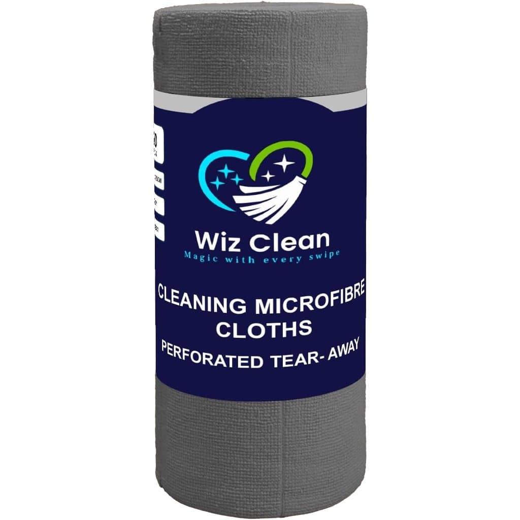 300GSM 40x40cm Microfibre Cloth Roll- Grey
