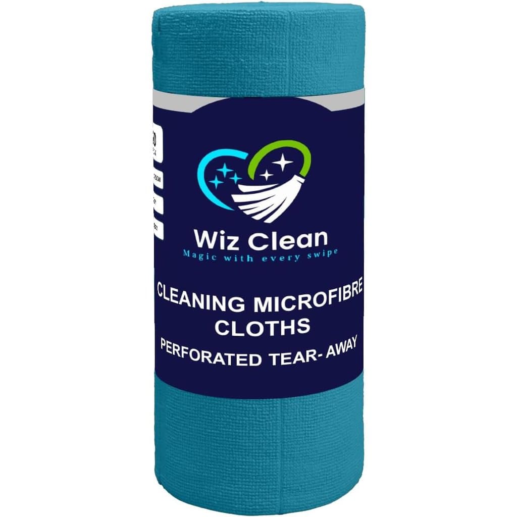 250GSM 37x37cm Microfibre Cloth Roll- Blue