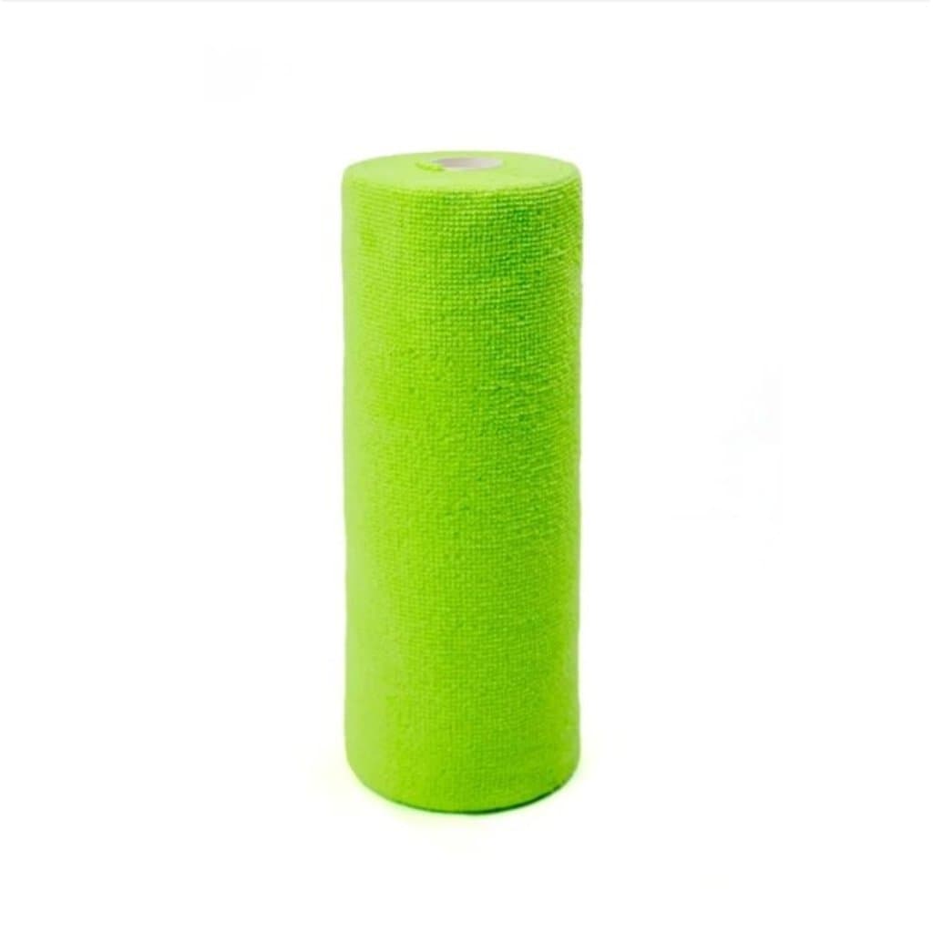 Wiz Clean 180GSM 30x30cm microfibre cloth roll in green